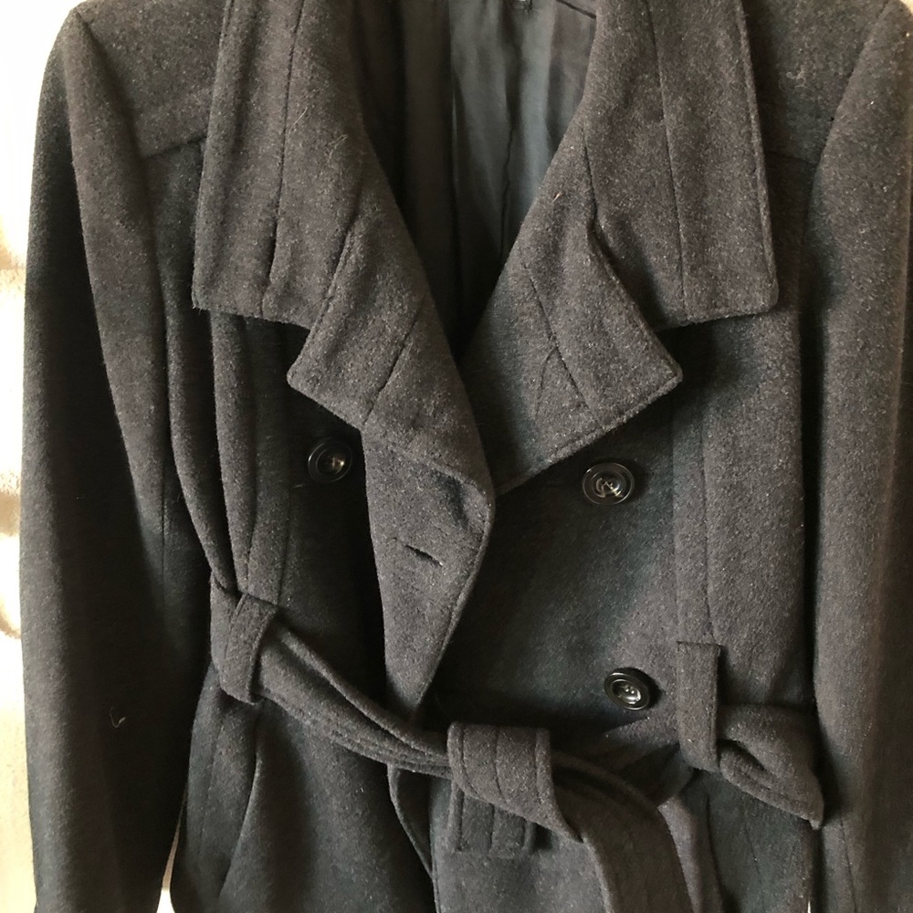 ZARA Grey Wool Coat - S